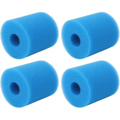 URSUS Set Di 4 Spugne Filtranti Tipo H Per Filtri Piscina, Spugne Di Ricambio In Schiuma Per Filtri E Pompe Per Piscina. URSUS Set Di 4 Spugne Filtranti Tipo H Per Filtri Piscina, Spugne Di Ricambio In Schiuma Per Filtri E Pompe Per Piscina.