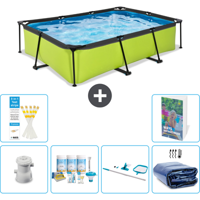 EXIT TOYS Exit-toys Piscina Exit Rettangolare - 300x200x65 Cm - 7-pezzi S267 EXIT TOYS Exit-toys Piscina Exit Rettangolare - 300x200x65 Cm - 7-pezzi S267