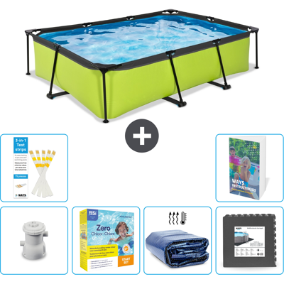 EXIT TOYS Exit-toys Piscina Exit Rettangolare - 300x200x65 Cm - 7-pezzi S285 EXIT TOYS Exit-toys Piscina Exit Rettangolare - 300x200x65 Cm - 7-pezzi S285