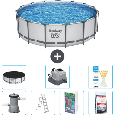 Bestway Piscina Steel Pro Max Rotonda - 488x122 Cm - 8-pezzi S649 Bestway Piscina Steel Pro Max Rotonda - 488x122 Cm - 8-pezzi S649