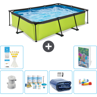 EXIT TOYS Exit-toys Piscina Exit Rettangolare - 300x200x65 Cm - 7-pezzi S282 EXIT TOYS Exit-toys Piscina Exit Rettangolare - 300x200x65 Cm - 7-pezzi S282