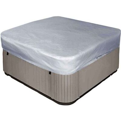 BRAST Telo Di Copertura Quadrato Per Vasca Idromassaggio 231x231x30 Cm, Poliestere 190t Resistente Ai Raggi Uv E Alla Polvere, Con Borsa (grigio) BRAST Telo Di Copertura Quadrato Per Vasca Idromassaggio 231x231x30 Cm, Poliestere 190t Resistente Ai Raggi Uv E Alla Polvere, Con Borsa (grigio)