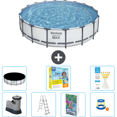 Bestway Piscina Steel Pro Max Rotonda - 549x122 Cm - 8-pezzi S529 Bestway Piscina Steel Pro Max Rotonda - 549x122 Cm - 8-pezzi S529