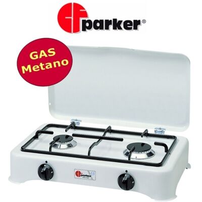 Parker Fornello 2 Fuochi Art 26 Griglia Piattina A Gas Metano Parker Fornello 2 Fuochi Art 26 Griglia Piattina A Gas Metano