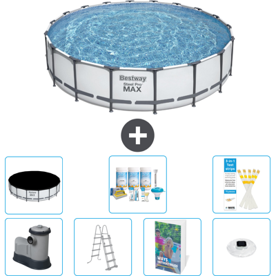 Bestway Piscina Steel Pro Max Rotonda - 549x122 Cm - 8-pezzi S576 Bestway Piscina Steel Pro Max Rotonda - 549x122 Cm - 8-pezzi S576