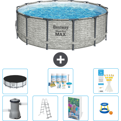 Bestway Piscina Steel Pro Max Rotonda - 427x122 Cm - 8-pezzi S548 Bestway Piscina Steel Pro Max Rotonda - 427x122 Cm - 8-pezzi S548