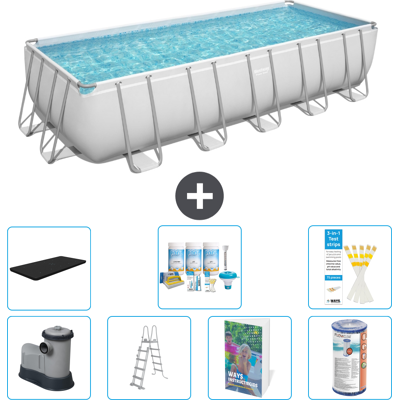 Bestway Piscina Power Steel Rettangolare - 640x274x132 Cm - 8-pezzi S556 Bestway Piscina Power Steel Rettangolare - 640x274x132 Cm - 8-pezzi S556