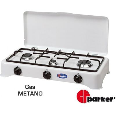 Parker Fornello 3 Fuochi Piccolo 27 Griglia Piattina A Gas Metano Parker Fornello 3 Fuochi Piccolo 27 Griglia Piattina A Gas Metano
