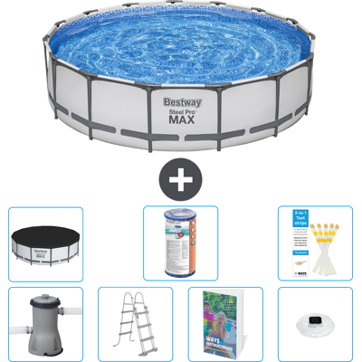 Bestway Piscina Steel Pro Max Rotonda - 457x122 Cm - 8-pezzi S622 Bestway Piscina Steel Pro Max Rotonda - 457x122 Cm - 8-pezzi S622