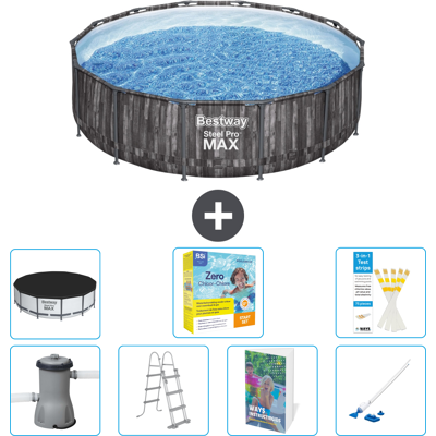 Bestway Piscina Steel Pro Max Rotonda - 427x107 Cm - 8-pezzi S544 Bestway Piscina Steel Pro Max Rotonda - 427x107 Cm - 8-pezzi S544