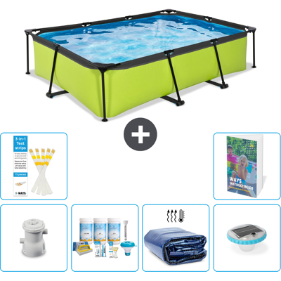 EXIT TOYS Exit-toys Piscina Exit Rettangolare - 300x200x65 Cm - 7-pezzi S228 EXIT TOYS Exit-toys Piscina Exit Rettangolare - 300x200x65 Cm - 7-pezzi S228