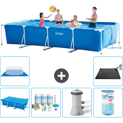 Intex Piscina Con Struttura Rettangolare - 450x220x84 Cm - 7-pezzi S30315 Intex Piscina Con Struttura Rettangolare - 450x220x84 Cm - 7-pezzi S30315