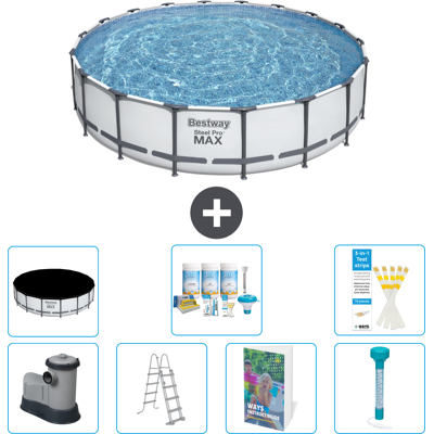 Bestway Piscina Steel Pro Max Rotonda - 549x122 Cm - 8-pezzi S574 Bestway Piscina Steel Pro Max Rotonda - 549x122 Cm - 8-pezzi S574