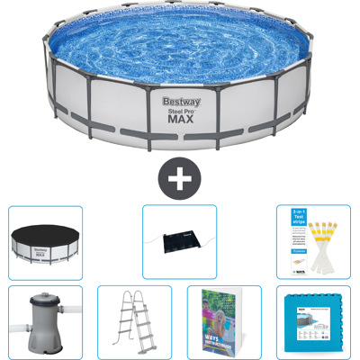 Bestway Piscina Steel Pro Max Rotonda - 457x122 Cm - 8-pezzi S621 Bestway Piscina Steel Pro Max Rotonda - 457x122 Cm - 8-pezzi S621
