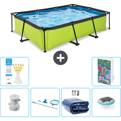 EXIT TOYS Exit-toys Piscina Exit Rettangolare - 300x200x65 Cm - 7-pezzi S305 EXIT TOYS Exit-toys Piscina Exit Rettangolare - 300x200x65 Cm - 7-pezzi S305