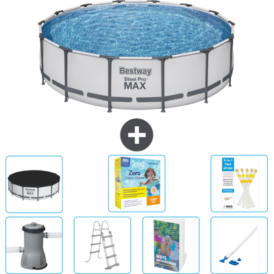 Bestway Piscina Steel Pro Max Rotonda - 427x122 Cm - 8-pezzi S544 Bestway Piscina Steel Pro Max Rotonda - 427x122 Cm - 8-pezzi S544