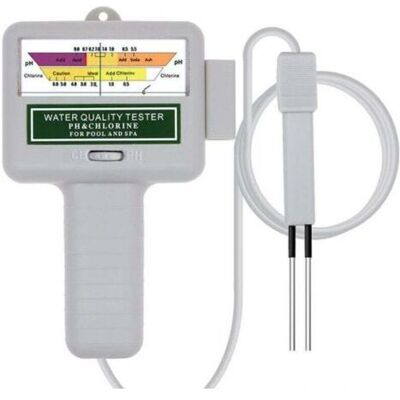 ABYSSE Testeur De Qualité De L'Eau, Moniteur Numérique Portable, Testeur De Qualité De L'Eau Ph Analysant Le Kit De Test De Piscine De Chlore (blanc) ABYSSE Testeur De Qualité De L'Eau, Moniteur Numérique Portable, Testeur De Qualité De L'Eau Ph Analysant Le Kit De Test De Piscine De Chlore (blanc)