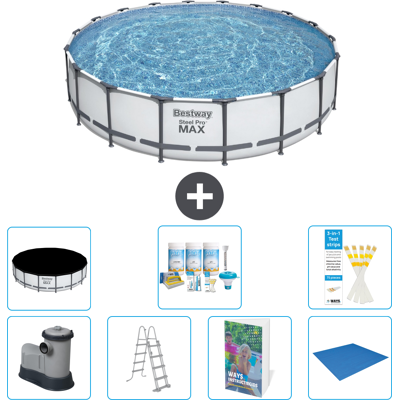 Bestway Piscina Steel Pro Max Rotonda - 549x122 Cm - 8-pezzi S599 Bestway Piscina Steel Pro Max Rotonda - 549x122 Cm - 8-pezzi S599