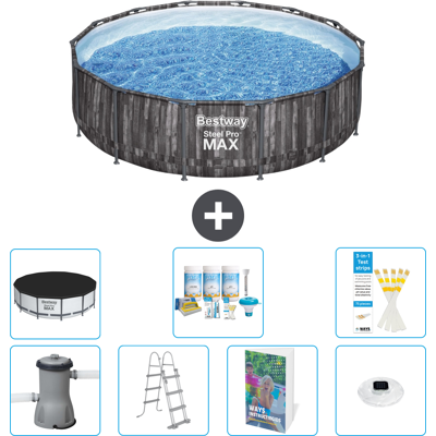 Bestway Piscina Steel Pro Max Rotonda - 427x107 Cm - 8-pezzi S576 Bestway Piscina Steel Pro Max Rotonda - 427x107 Cm - 8-pezzi S576