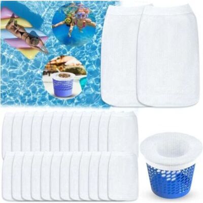URSUS Confezione Da 30 Calze Per Skimmer Da Piscina, Calze Filtranti Per Piscina, Prefiltri Per Skimmer Riutilizzabili E Super Elastici, Per Cestelli Da Piscina. URSUS Confezione Da 30 Calze Per Skimmer Da Piscina, Calze Filtranti Per Piscina, Prefiltri Per Skimmer Riutilizzabili E Super Elastici, Per Cestelli Da Piscina.