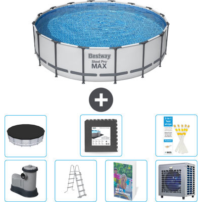 Bestway Piscina Steel Pro Max Rotonda - 488x122 Cm - 8-pezzi S538 Bestway Piscina Steel Pro Max Rotonda - 488x122 Cm - 8-pezzi S538
