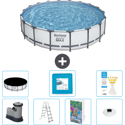 Bestway Piscina Steel Pro Max Rotonda - 549x122 Cm - 8-pezzi S674 Bestway Piscina Steel Pro Max Rotonda - 549x122 Cm - 8-pezzi S674