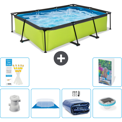 EXIT TOYS Exit-toys Piscina Exit Rettangolare - 300x200x65 Cm - 7-pezzi S272 EXIT TOYS Exit-toys Piscina Exit Rettangolare - 300x200x65 Cm - 7-pezzi S272