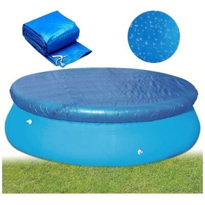 SCORPIO Telo Di Copertura Rotondo Per Piscina, Copertura Solare Per Piscine Fuori Terra, Telo Antipolvere Con Coulisse Per Piscine Gonfiabili, Telo Antipolvere Per Vasche Idromassaggio, Blu, 3 M SCORPIO Telo Di Copertura Rotondo Per Piscina, Copertura Solare Per Piscine Fuori Terra, Telo Antipolvere Con Coulisse Per Piscine Gonfiabili, Telo Antipolvere Per Vasche Idromassaggio, Blu, 3 M