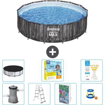 Bestway Piscina Steel Pro Max Rotonda - 427x107 Cm - 8-pezzi S529 Bestway Piscina Steel Pro Max Rotonda - 427x107 Cm - 8-pezzi S529