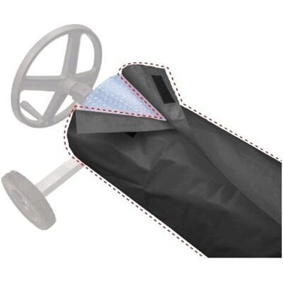 ABYSSE Telo Protettivo Per Coperture Da Piscina, Con Chiusura In Velcro, Impermeabile E Antipolvere, Per Coperture Avvolgibili, 550 X 96 Cm, Nero ABYSSE Telo Protettivo Per Coperture Da Piscina, Con Chiusura In Velcro, Impermeabile E Antipolvere, Per Coperture Avvolgibili, 550 X 96 Cm, Nero