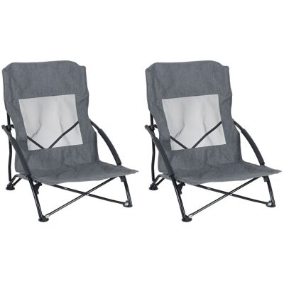 RELAXDAYS Sedie Da Spiaggia Pieghevoli, Set 2 Con Borsa, Portata 100 Kg, Leggere RELAXDAYS Sedie Da Spiaggia Pieghevoli, Set 2 Con Borsa, Portata 100 Kg, Leggere