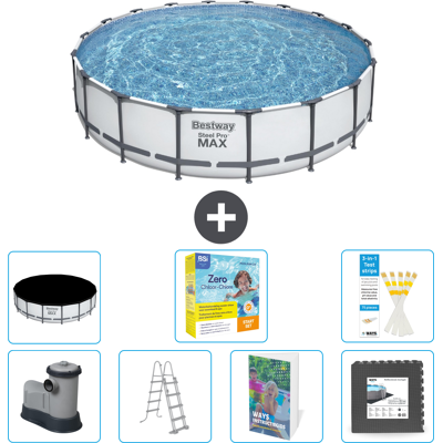 Bestway Piscina Steel Pro Max Rotonda - 549x122 Cm - 8-pezzi S607 Bestway Piscina Steel Pro Max Rotonda - 549x122 Cm - 8-pezzi S607