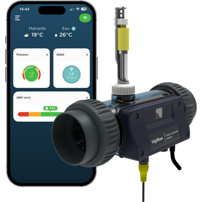 CCEI Vigiflow - Analyseur Connecté 4 En 1 Pour Piscine Au Sel - CCEI Vigiflow - Analyseur Connecté 4 En 1 Pour Piscine Au Sel -