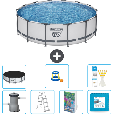 Bestway Piscina Steel Pro Max Rotonda - 427x122 Cm - 8-pezzi S570 Bestway Piscina Steel Pro Max Rotonda - 427x122 Cm - 8-pezzi S570