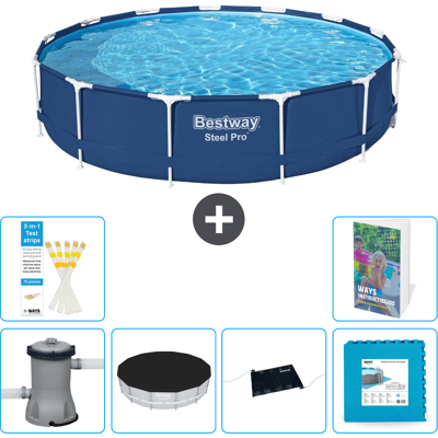Bestway Piscina Steel Pro Rotonda - 396x84 Cm - 7-pezzi S273 Bestway Piscina Steel Pro Rotonda - 396x84 Cm - 7-pezzi S273