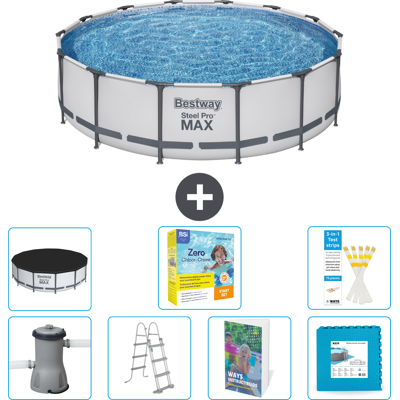 Bestway Piscina Steel Pro Max Rotonda - 427x122 Cm - 8-pezzi S566 Bestway Piscina Steel Pro Max Rotonda - 427x122 Cm - 8-pezzi S566