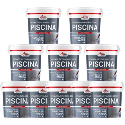 ARCANE INDUSTRIES Rivestimento Impermeabile Per Piscine, Vasca: Arcacim Pool - 10 X 25 Kg Grigio - ARCANE INDUSTRIES Rivestimento Impermeabile Per Piscine, Vasca: Arcacim Pool - 10 X 25 Kg Grigio -
