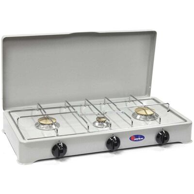 Cfparker Fornello A Gas 3 Fuochi Gpl / Metano Grigio Mod. 5328g - Fonte Di Alimentazione: Metano Cfparker Fornello A Gas 3 Fuochi Gpl / Metano Grigio Mod. 5328g - Fonte Di Alimentazione: Metano