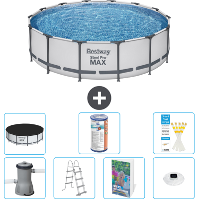 Bestway Piscina Steel Pro Max Rotonda - 427x122 Cm - 8-pezzi S622 Bestway Piscina Steel Pro Max Rotonda - 427x122 Cm - 8-pezzi S622
