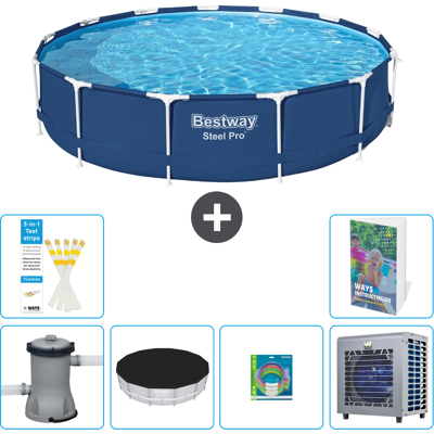 Bestway Piscina Steel Pro Rotonda - 396x84 Cm - 7-pezzi S338 Bestway Piscina Steel Pro Rotonda - 396x84 Cm - 7-pezzi S338
