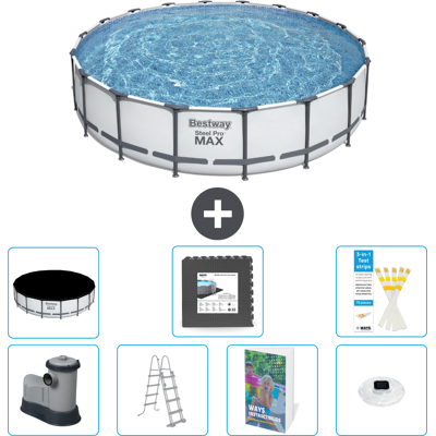 Bestway Piscina Steel Pro Max Rotonda - 549x122 Cm - 8-pezzi S608 Bestway Piscina Steel Pro Max Rotonda - 549x122 Cm - 8-pezzi S608
