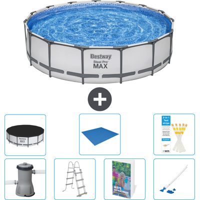 Bestway Piscina Steel Pro Max Rotonda - 457x122 Cm - 8-pezzi S616 Bestway Piscina Steel Pro Max Rotonda - 457x122 Cm - 8-pezzi S616