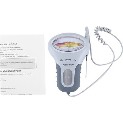 OEM Misuratore Portatile 2 In 1 Per La Qualità Dell'acqua: Ph, Cloro E Cl2 Per Piscine E Spa + Manuale Utente - Dispositivo Di Misurazione Rapida Con Sonda, Richiede 1 Batteria Aa (non Inclusa) - Material OEM Misuratore Portatile 2 In 1 Per La Qualità Dell'acqua: Ph, Cloro E Cl2 Per Piscine E Spa + Manuale Utente - Dispositivo Di Misurazione Rapida Con Sonda, Richiede 1 Batteria Aa (non Inclusa) - Material