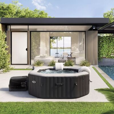 Intex Vasca Idromassaggio Gonfiabile Jet & Bubble Deluxe 4 Posti Intex Vasca Idromassaggio Gonfiabile Jet & Bubble Deluxe 4 Posti