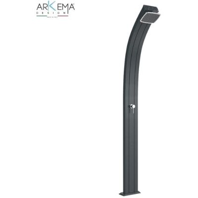 ARKEMA DESIGN Doccia Solare In Alluminio Spring 100 Arkema 25 Lt Antracite ARKEMA DESIGN Doccia Solare In Alluminio Spring 100 Arkema 25 Lt Antracite