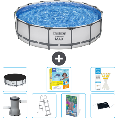 Bestway Piscina Steel Pro Max Rotonda - 457x122 Cm - 8-pezzi S582 Bestway Piscina Steel Pro Max Rotonda - 457x122 Cm - 8-pezzi S582