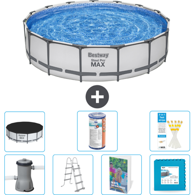 Bestway Piscina Steel Pro Max Rotonda - 457x122 Cm - 8-pezzi S602 Bestway Piscina Steel Pro Max Rotonda - 457x122 Cm - 8-pezzi S602