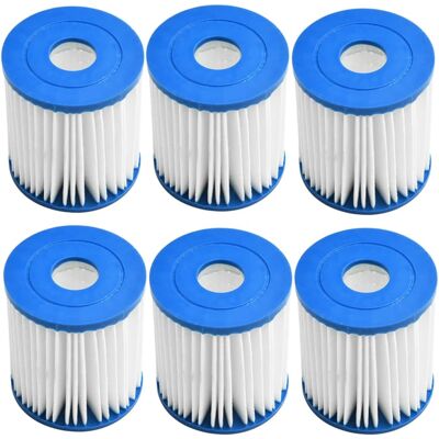 HABITEX Set Di 6 Filtri Di Ricambio Per Piscina Intex 28601/28602, Per Set Intex Tipo H 29007e - Per Piscine Fuori Terra HABITEX Set Di 6 Filtri Di Ricambio Per Piscina Intex 28601/28602, Per Set Intex Tipo H 29007e - Per Piscine Fuori Terra