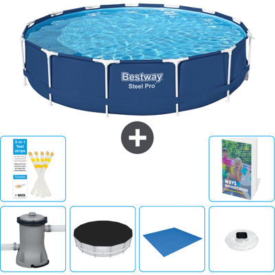 Bestway Piscina Steel Pro Rotonda - 396x84 Cm - 7-pezzi S248 Bestway Piscina Steel Pro Rotonda - 396x84 Cm - 7-pezzi S248