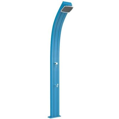 ARKEMA DESIGN Doccia Solare In Alluminio Spring 120 Arkema 25 Lt Con Rubinetto Lavapiedi Blu ARKEMA DESIGN Doccia Solare In Alluminio Spring 120 Arkema 25 Lt Con Rubinetto Lavapiedi Blu
